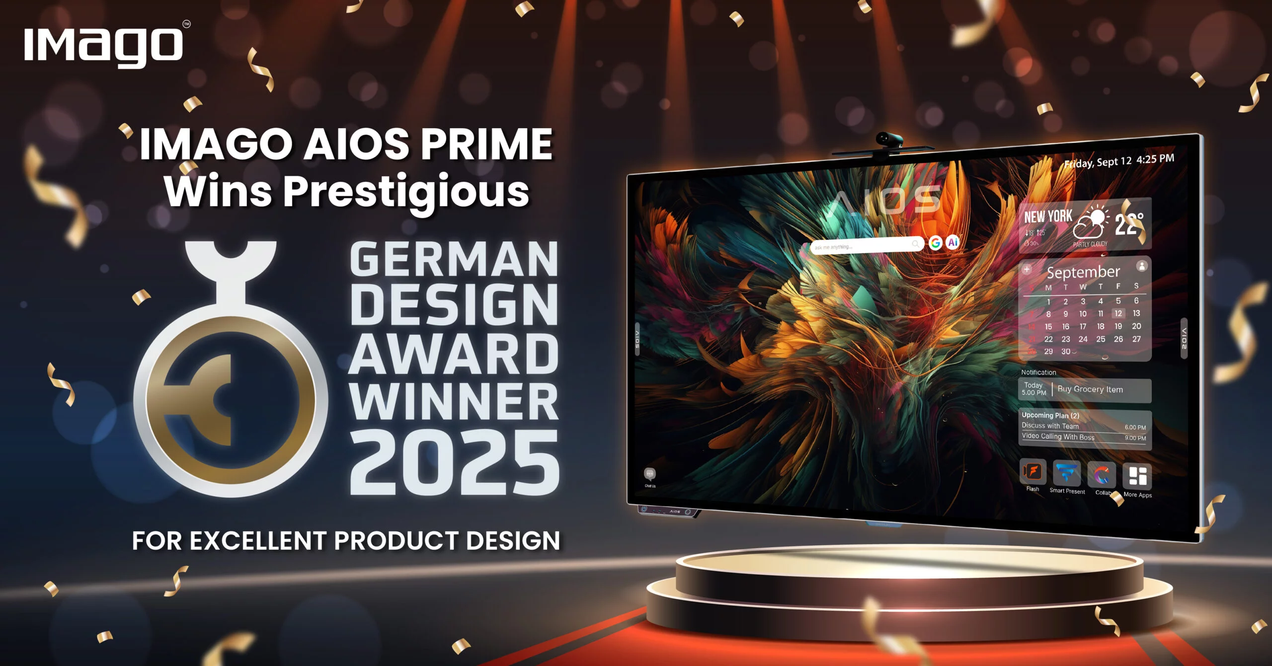 IMAGO’s AIOS Prime Wins Prestigious German Design Award 2025